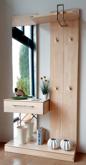 Garderobe Esche massiv