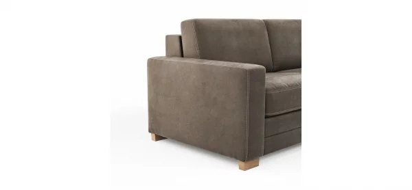Sofa Lakeville - 2-Sitzer inkl. Schlaffunktion, Stoff, Braun – Bild 3