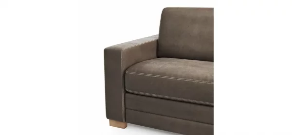 Sofa Lakeville - 2-Sitzer inkl. Schlaffunktion, Stoff, Braun – Bild 4