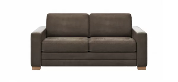Sofa Lakeville - 2-Sitzer inkl. Schlaffunktion, Stoff, Braun