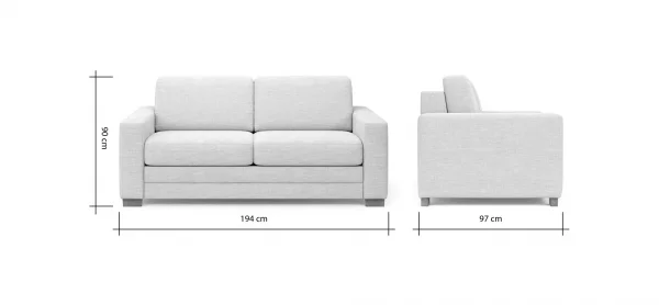Sofa Lakeville - 2-Sitzer inkl. Schlaffunktion, Stoff, Braun – Bild 10