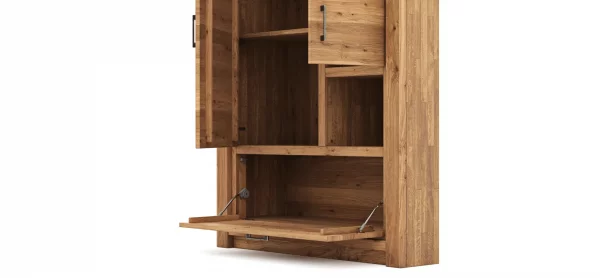 Highboard Farmingdale - Eiche massiv, natur geölt – Bild 4