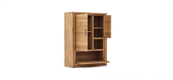 Highboard Farmingdale - Eiche massiv, natur geölt – Bild 7