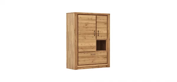 Highboard Farmingdale - Eiche massiv, natur geölt