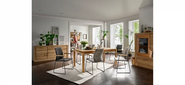 Sideboard Farmingdale - Eiche massiv, natur geölt – Bild 2
