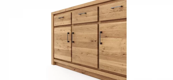 Sideboard Farmingdale - Eiche massiv, natur geölt – Bild 4
