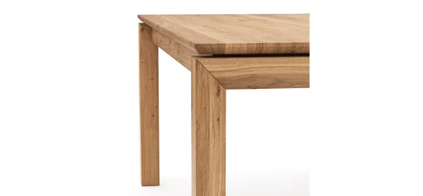 Esstisch Farmingdale - ausziehbar, Platte mit schräger Kante, LB ca. 180x90 cm, Eiche massiv, geölt – Bild 3