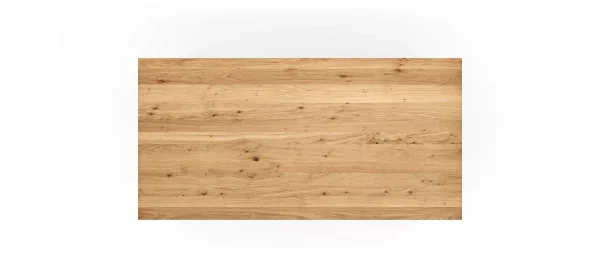 Esstisch Farmingdale - ausziehbar, Platte mit schräger Kante, LB ca. 180x90 cm, Eiche massiv, geölt – Bild 7