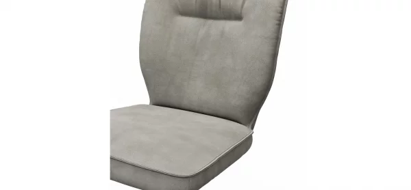 Stuhl Westmore -  drehbar, Stoff, Silberfarben – Bild 2