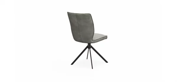 Stuhl Westmore -  drehbar, Stoff, Silberfarben – Bild 4