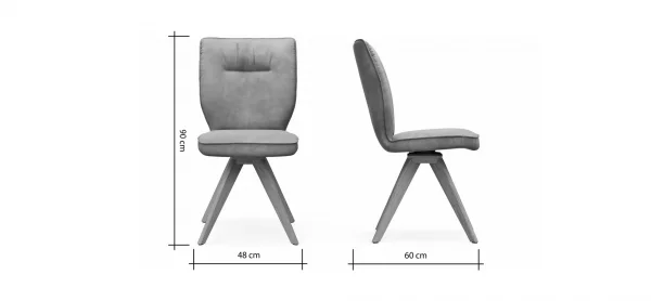 Stuhl Westmore - Stoff, Silberfarben – Bild 8