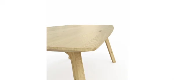 Esstisch Phoenix - LB ca. 100x200 cm, Eiche massiv, bianco geölt – Bild 3
