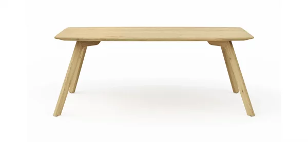 Esstisch Phoenix - LB ca. 100x200 cm, Eiche massiv, bianco geölt – Bild 6