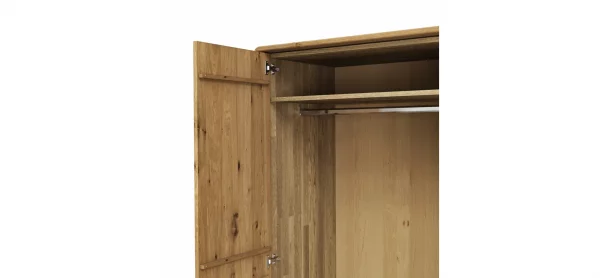 Drehtürenschrank Baltimore - inkl. Passepartout, B ca. 297 cm, Wildeiche massiv – Bild 4