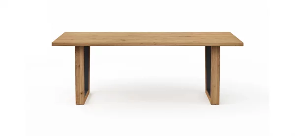 Esstisch Belfast - LB ca. 220x100 cm, Eiche massiv, mit Metalleinlage im Gestell – Bild 6