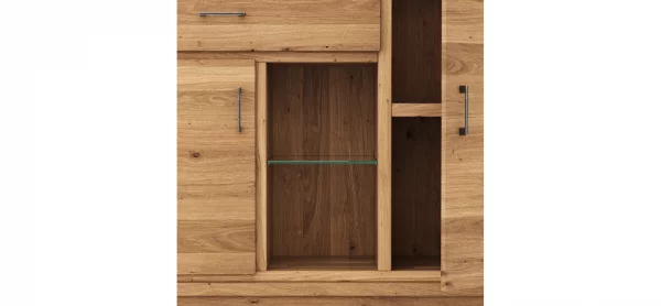 Highboard Farmingdale - Eiche massiv, natur geölt – Bild 3