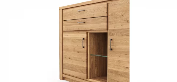 Highboard Farmingdale - Eiche massiv, natur geölt – Bild 4
