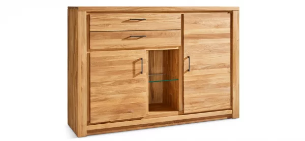 Highboard Farmingdale - Eiche massiv, natur geölt – Bild 9