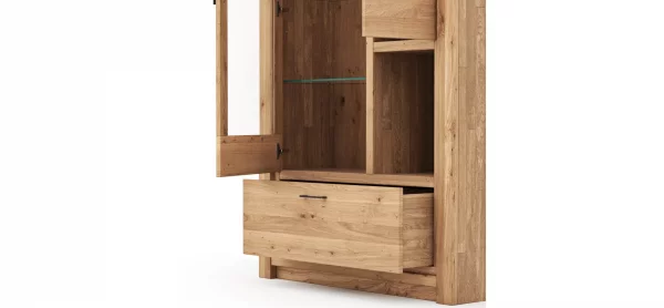 Vitrine Farmingdale - Eiche massiv, legno – Bild 3
