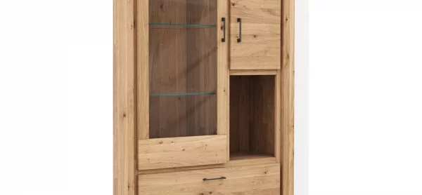 Vitrine Farmingdale - Eiche massiv, legno – Bild 4
