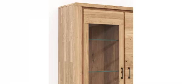 Vitrine Farmingdale - Eiche massiv, legno – Bild 5