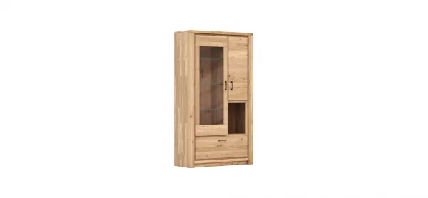 Vitrine Farmingdale - Eiche massiv, legno