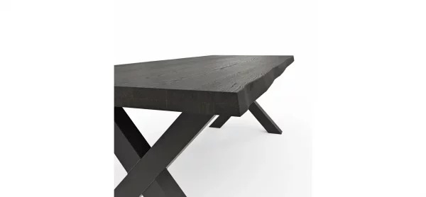 Esstisch Clifton - LB ca. 260x100 cm, Zerreiche massiv, Smoke – Bild 4