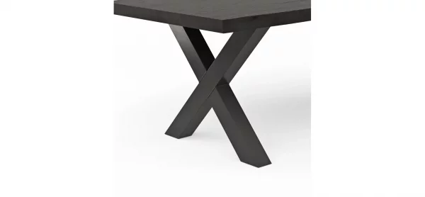 Esstisch Clifton - LB ca. 260x100 cm, Zerreiche massiv, Smoke – Bild 5