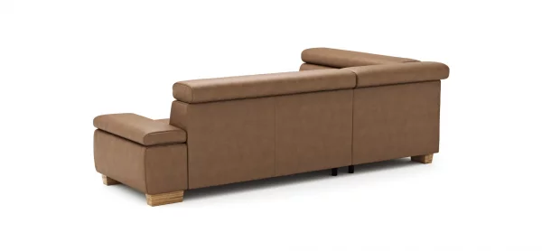 Ecksofa Philadelphia -  Ecke links, 2,5-Sitzer, Kopfteil verstellbar (manuell), Stoff, Braun – Bild 4