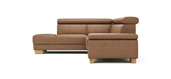 Ecksofa Philadelphia -  Ecke links, 2,5-Sitzer, Kopfteil verstellbar (manuell), Stoff, Braun – Bild 5