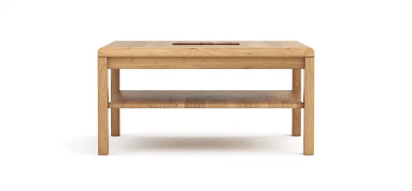 Couchtisch Cartago Soft - BHT ca. 90x45x90 cm, Wildeiche massiv, natur geölt – Bild 8