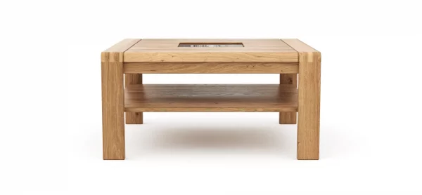 Couchtisch Cartago Soft - BHT ca. 90x45x90 cm, Wildeiche massiv, natur geölt – Bild 10