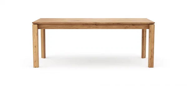 Esstisch Farmingdale - ausziehbar, Platte mit schräger Kante, LB ca. 200x90 cm, Eiche massiv, natur geölt – Bild 8