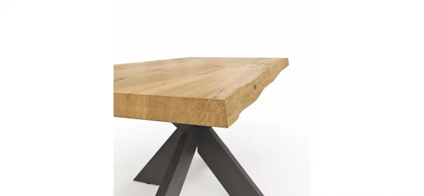 Esstisch Clifton - LB ca. 220x100 cm, Wildeiche massiv – Bild 2