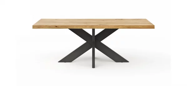 Esstisch Clifton - LB ca. 220x100 cm, Wildeiche massiv – Bild 6