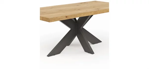 Esstisch Clifton - LB ca. 200x100 cm, Wildeiche massiv – Bild 3