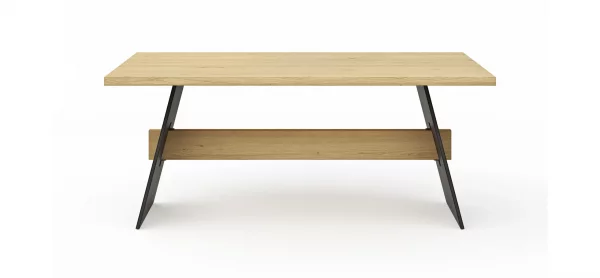 Esstisch Phoenix - LB ca. 180x100 cm, Eiche massiv, Bianco geölt – Bild 6