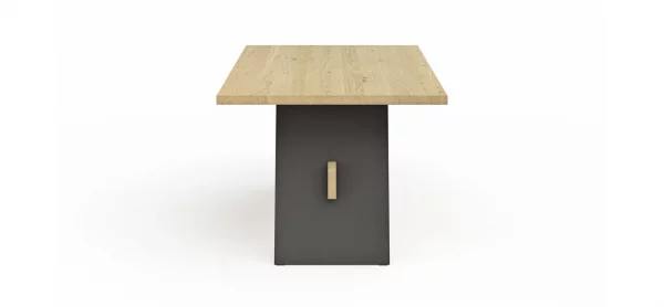 Esstisch Phoenix - LB ca. 180x100 cm, Eiche massiv, Bianco geölt – Bild 7