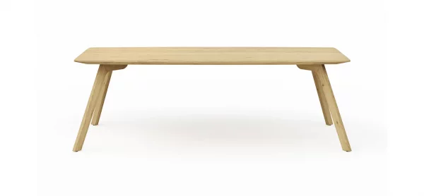 Esstisch Phoenix - LB ca. 240x100 cm, Eiche massiv, Bianco geölt – Bild 6