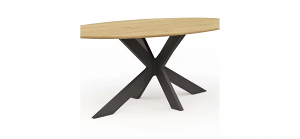 Esstisch Phoenix - LB ca. 200x110 cm, Eiche massiv, oval – Bild 4