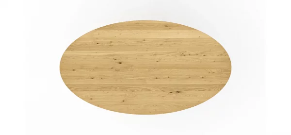 Esstisch Phoenix - LB ca. 200x110 cm, Eiche massiv, oval – Bild 5