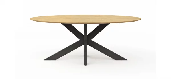 Esstisch Phoenix - LB ca. 200x110 cm, Eiche massiv, oval – Bild 6