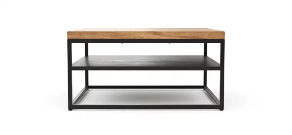 Couchtisch Farmingdale - LBH ca. 80x80x40 cm, Eiche massiv, natur geölt – Bild 6