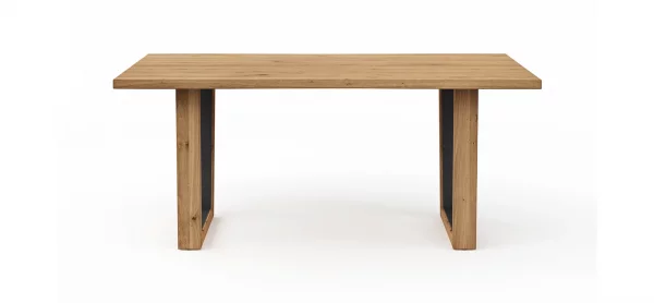 Esstisch Belfast - LB ca. 180x100 cm, Eiche massiv, mit Metalleinlage im Gestell – Bild 5