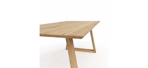 Esstisch Belfast - LB ca. 240x100 cm, Eiche massiv, Legno, Trapezgestell – Bild 2