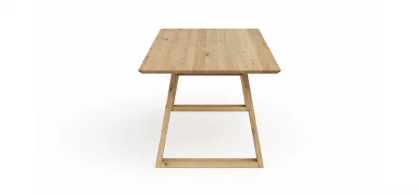 Esstisch Belfast - LB ca. 240x100 cm, Eiche massiv, Legno, Trapezgestell – Bild 6