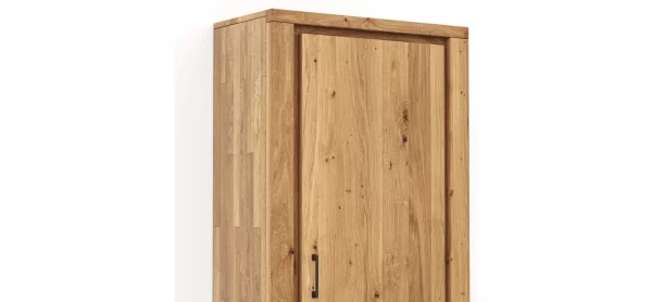 Garderobenschrank Farmingdale - Rechtsanschlagend, Eiche massiv, natur geölt – Bild 4