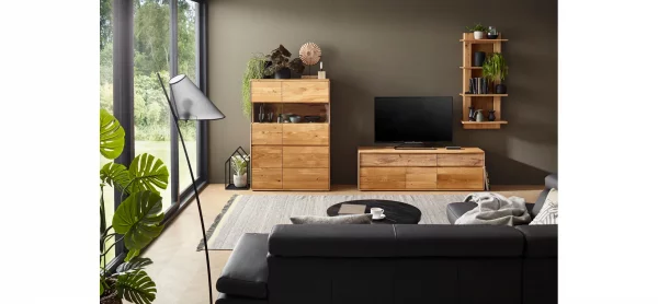 Highboard Hillsboro - Wildeiche natur, geölt – Bild 2