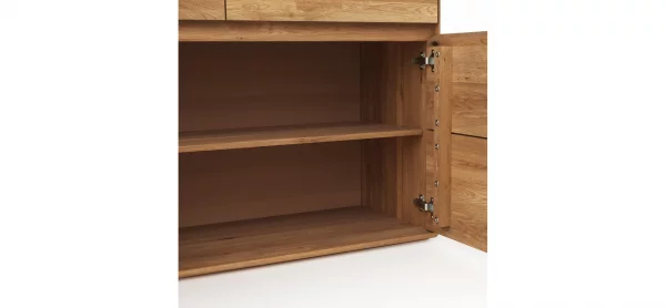 Highboard Hillsboro - inkl. Beleuchtung, Wildeiche natur, geölt – Bild 6