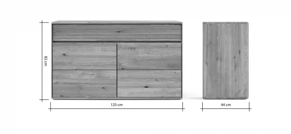 Sideboard Hillsboro - Wildeiche natur, geölt – Bild 7